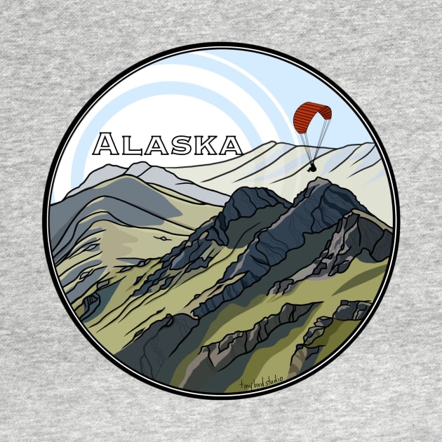Alaskan Mountain Design by Tiny Bird Studio